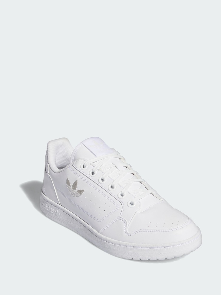 adidas Originals White NY 90 Shoes - Image 1 of 4