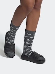 adidas Originals Black Adilette Ayoon Sandal - Image 1 of 5