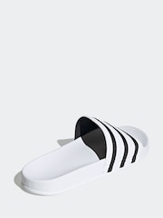 adidas Originals White adilette Sandal - Image 2 of 5