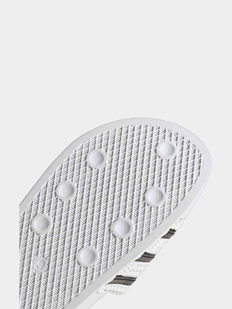 adidas Originals White adilette Sandal - Image 5 of 5