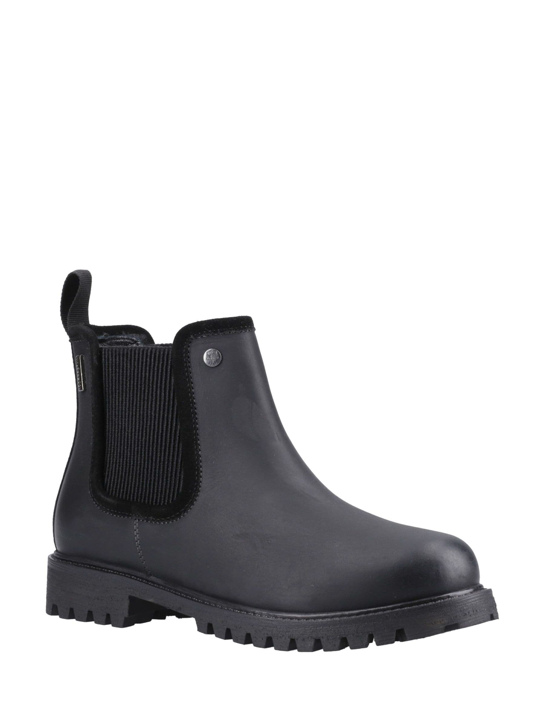 Hunter Women's Canna Dealer Waterproof Leather Flat Ankle Boots - Black - Size 8 (41) - Image 3