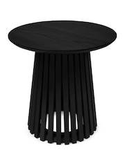 Julian Bowen Black Ollie Round Lamp Table - Image 3 of 6