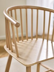 Julian Bowen Set of 2 Light Beech Oak Kaito Dining Chairs - Image 3 of 6