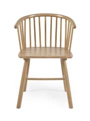 Julian Bowen Set of 2 Light Beech Oak Kaito Dining Chairs - Image 5 of 6