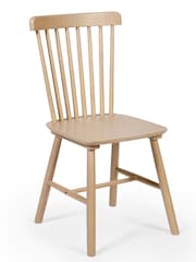 Julian Bowen Set of 2 Natural Oak Sakura Dining Chairs - Image 3 of 6