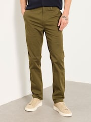 深綠色 - FatFace Straight Fit Chinos - 圖片 1/6