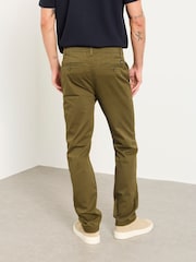 深綠色 - FatFace Straight Fit Chinos - 圖片 2/6