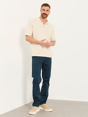 FatFace Carbis Teal Blue Straight Fit Chinos - Image 5 of 5
