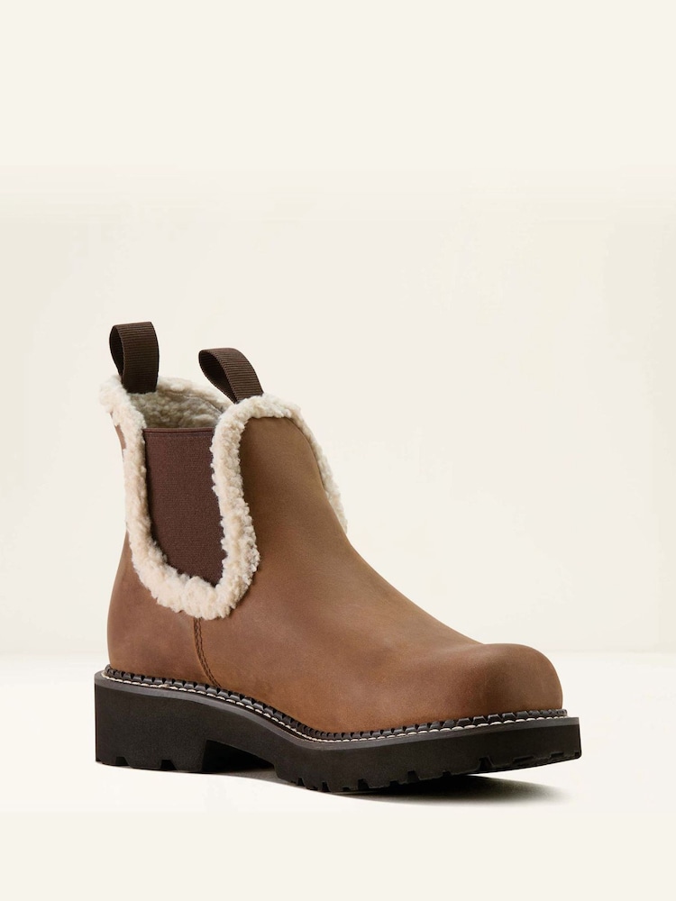 Ariat Fatbaby Chelsea Cozy Western Brown Boots - Image 2 of 4 Ariat Fatbaby Chelsea Cozy Western Brown Boots - Image 2 of 4