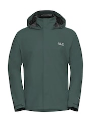 Jack Wolfskin Green Trailtime 2 Layer Waterproof Jacket - Image 7 of 8