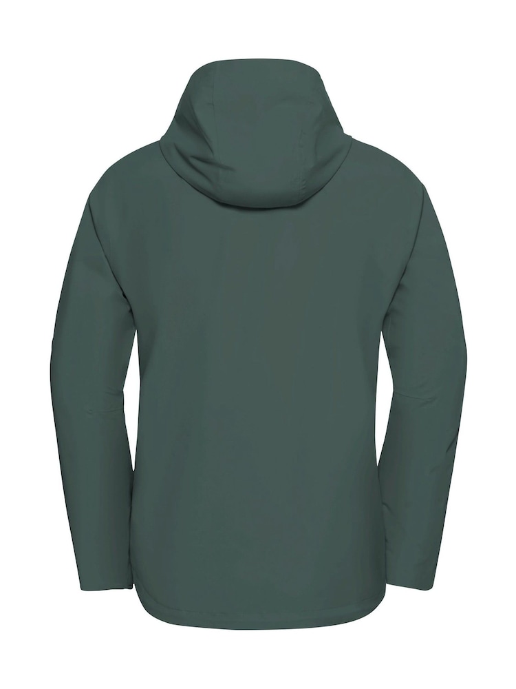 Jack Wolfskin Green Trailtime 2 Layer Waterproof Jacket - Image 8 of 8 Jack Wolfskin Green Trailtime 2 Layer Waterproof Jacket - Image 8 of 8