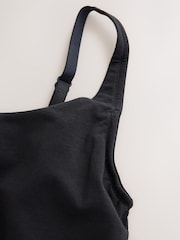 Black DD+ Hidden Support Cotton Bra Top Vest - Image 7 of 8