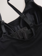 Black DD+ Hidden Support Cotton Bra Top Vest - Image 8 of 8