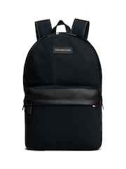Tommy Hilfiger Black Logo Patch Backpack - Image 1 of 5