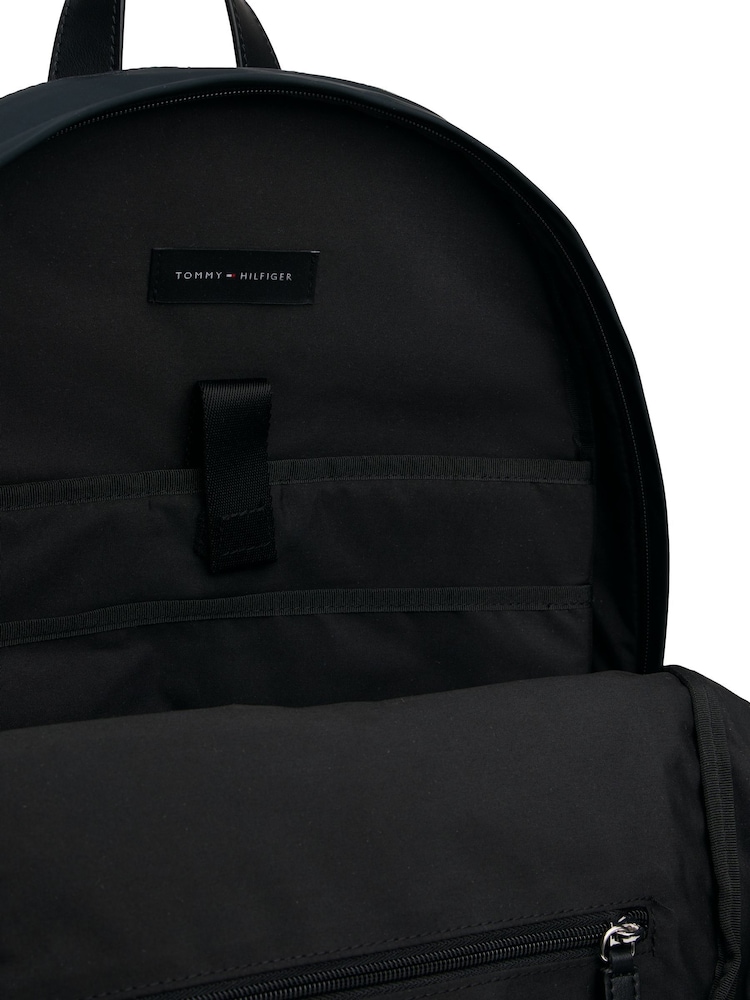 Tommy Hilfiger Black Logo Patch Backpack - Image 5 of 5 Tommy Hilfiger Black Logo Patch Backpack - Image 5 of 5