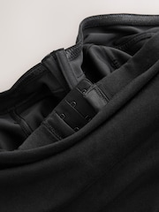 Black DD+ Hidden Support Cotton Bandeau Bra Top - Image 6 of 7