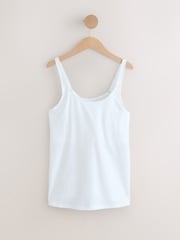 White DD+ Hidden Support Cotton Bra Top Vest - Image 4 of 6