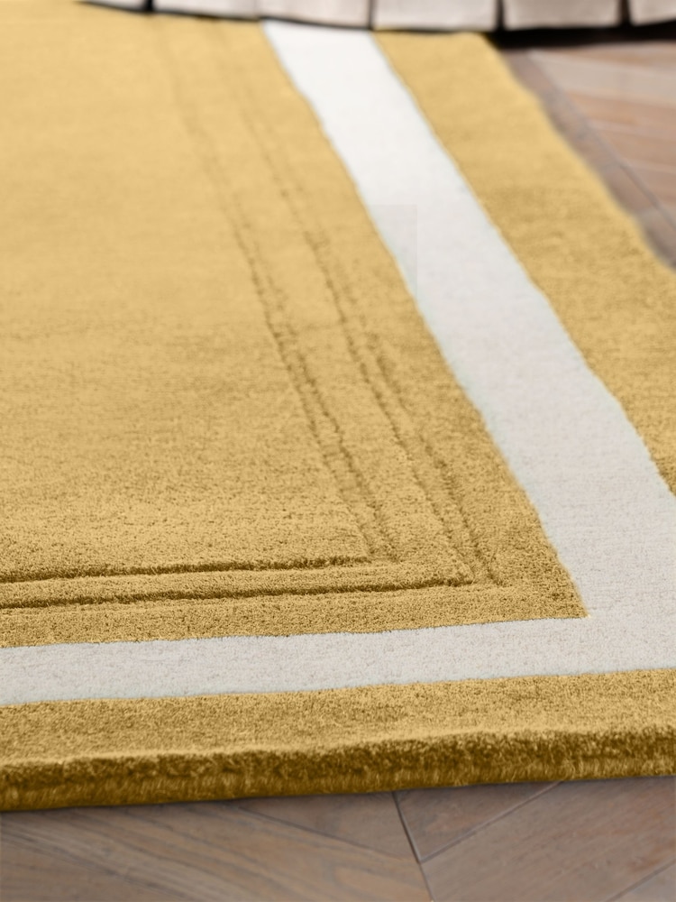 Laura Ashley Ochre Yellow Lewes Rug - Image 2 of 5