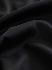 Negro - N. Premium Pantalones de vestir de corte relajado con cintura elástica, confeccionados en una mezcla de lyocell y lino de primera calidad. - Imagen 10 de 10