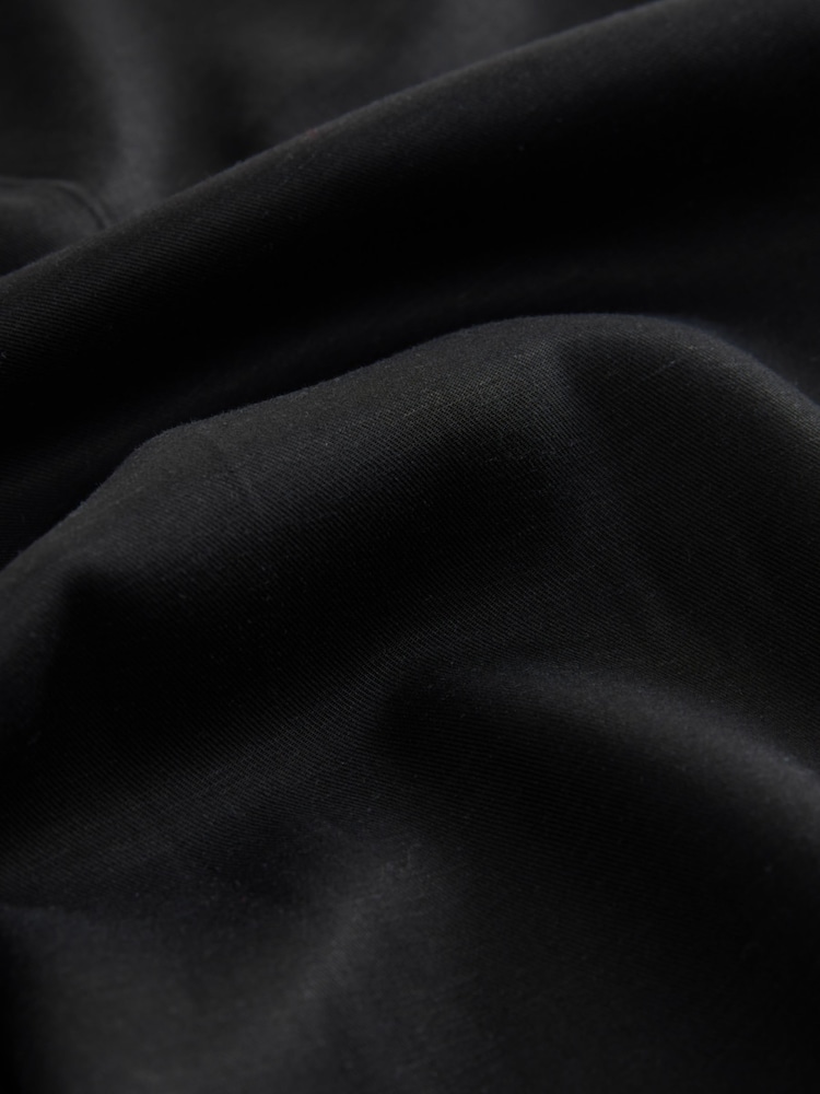 Negro - N. Premium Pantalones de vestir de corte relajado con cintura elástica, confeccionados en una mezcla de lyocell y lino de primera calidad. - Imagen 10 de 10