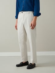 Bone Textured Cotton Smart Chinos - Image 1 of 9