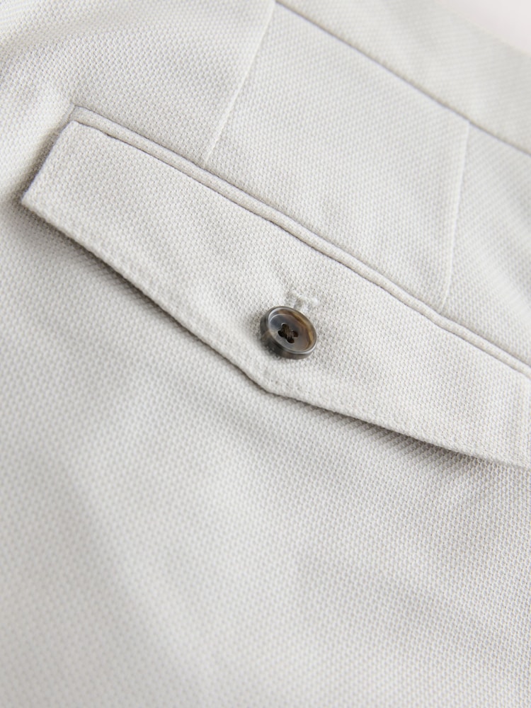 Bone Textured Cotton Smart Chinos - Image 9 of 9