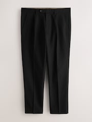 Black Textured Cotton Smart Chinos - Image 6 of 10