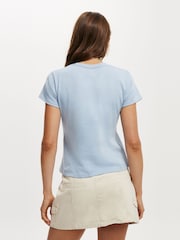Cotton On Blue Baby Graphic T-Shirt - Image 2 of 4