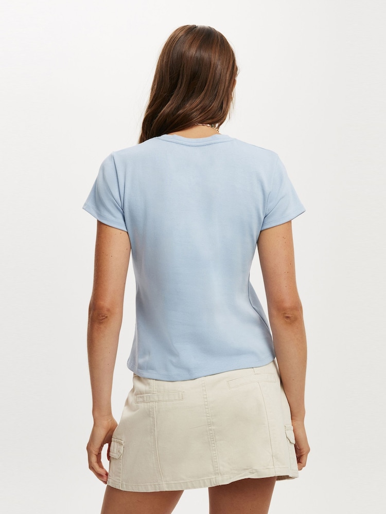 Cotton On Blue Baby Graphic T-Shirt - Image 2 of 4