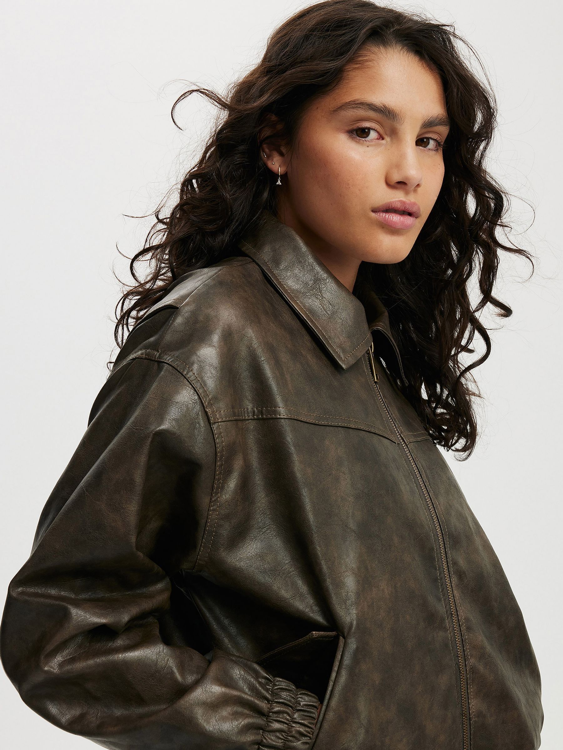 Buy Cotton On Brown Kai Bomber Jacket from Next USA