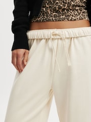 Cotton On Cream Classic Fleece Wide Leg Joggers - Image 3 of 5