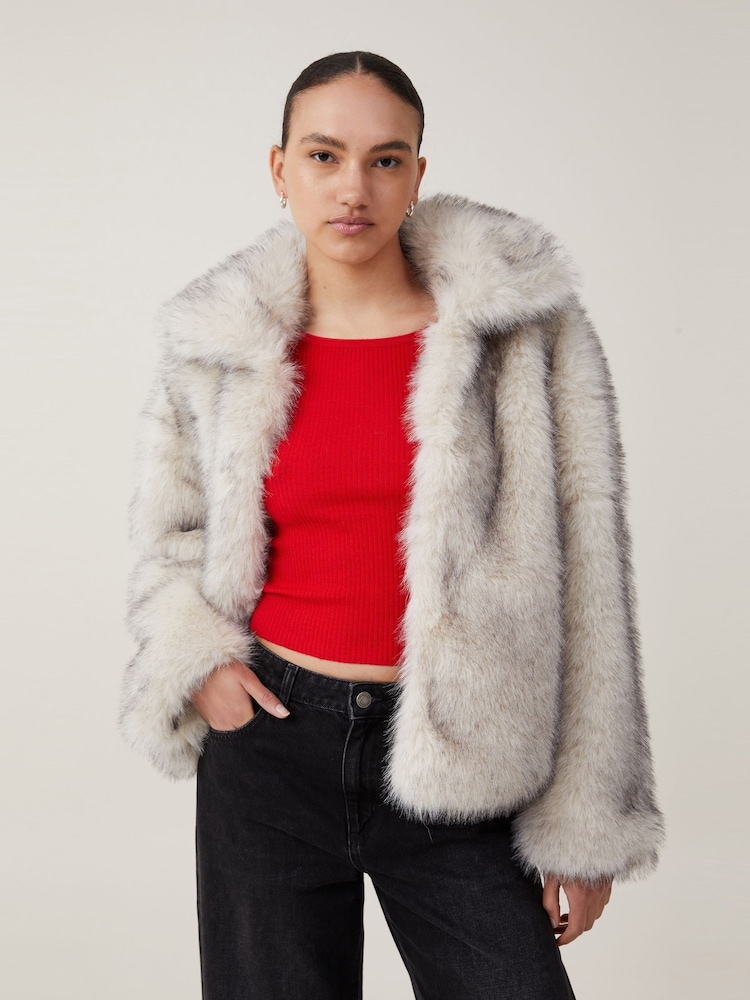 Cotton On Cream Mimi Faux Jacket - Image 1 of 4
