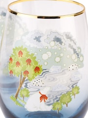 Cath Kidston Set of 2 Blue Christmas Journey Tumblers - Image 4 of 4