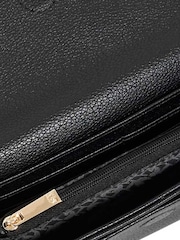 Dune London Black Kallia Longline Stitched Purse - Image 4 of 4