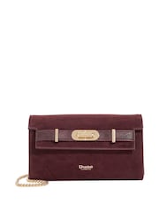 Dune London Purple Showmance Belted Phone Cross-Body Bag - Image 1 of 5