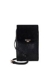 Dune London Black Sunrise Basic Phone Cross-Body Bag - Image 1 of 5