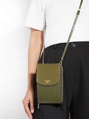 Dune London Green Sunrise Basic Phone Cross-Body Bag - Image 5 of 5