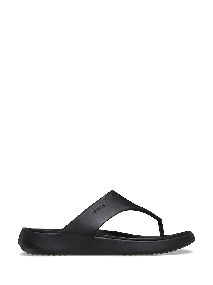 Crocs Black Getaway Triangle Flip-Flops - Image 1 of 7