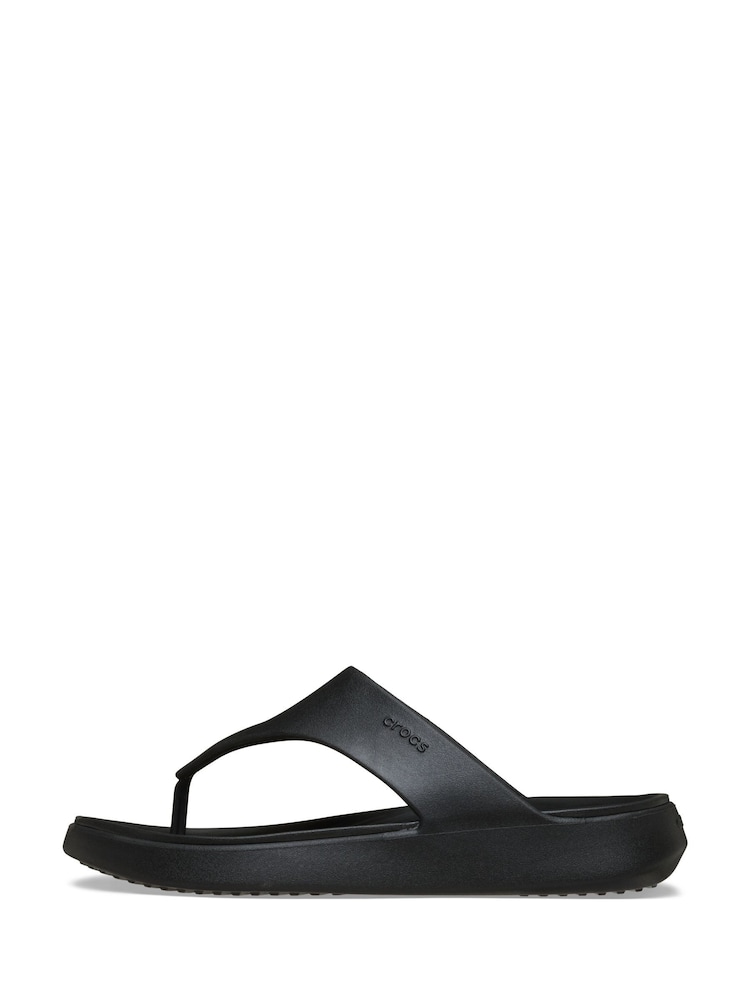 Crocs Black Getaway Triangle Flip-Flops - Image 2 of 7