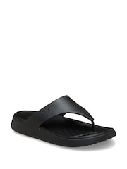 Crocs Black Getaway Triangle Flip-Flops - Image 3 of 7