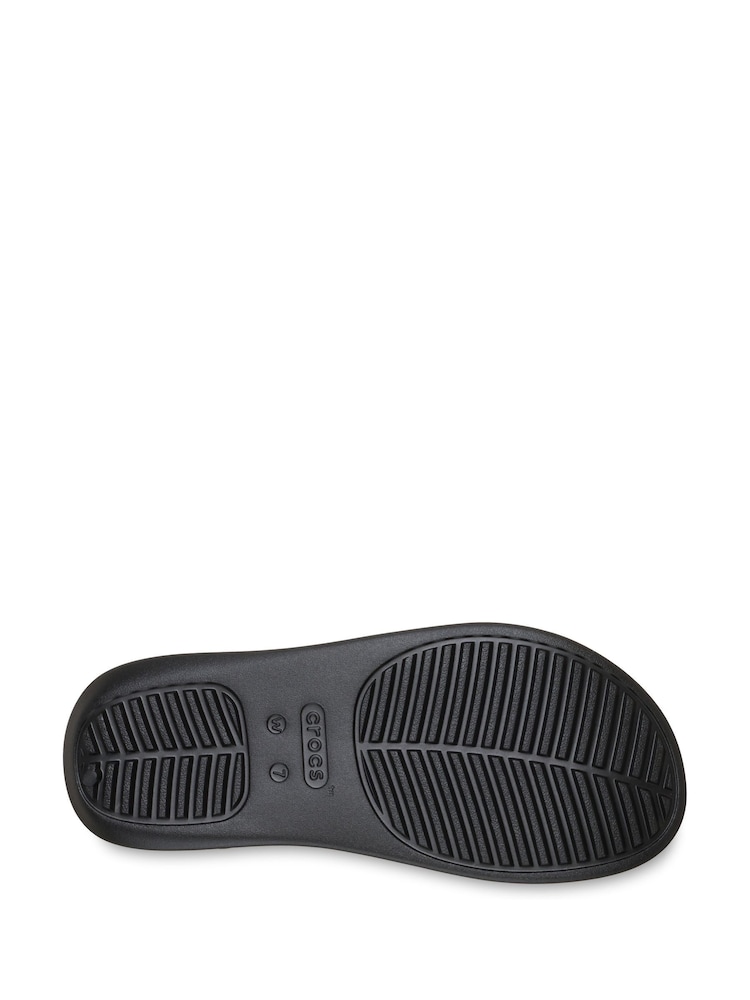 Crocs Black Getaway Triangle Flip-Flops - Image 7 of 7