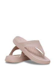 Crocs Pink Getaway Triangle Flip-Flops - Image 6 of 7