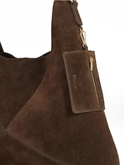Dune London Dark Brown Dearest Slouch Hobo Shoulder Bag - Image 6 of 7