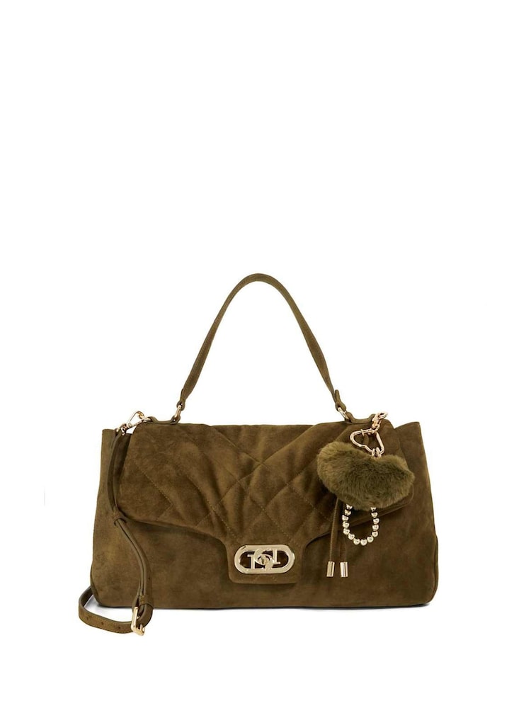 Dune London Green Regency Large Premium Shoulder Bag - Image 1 of 5