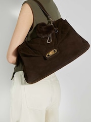 Dune London Brown Regency Large Premium Shoulder Bag - Image 5 of 5