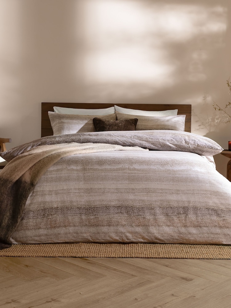 Yard Natural Swift Brushed Cotton Duvet Cover Set - Image 1 of 5 Yard Natural Swift Brushed Cotton Duvet Cover Set - Image 1 of 5