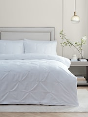 Paoletti Champagne Elysia Pinch Pleat Embroidered Duvet Cover Set - Image 1 of 3