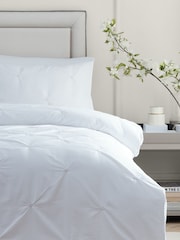 Paoletti Champagne Elysia Pinch Pleat Embroidered Duvet Cover Set - Image 2 of 3