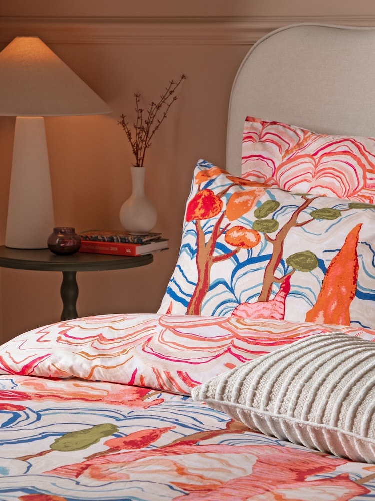 Furn Multicolour Terra Nova Printed Reversible Duvet Cover Set - Image 5 of 5 Furn Multicolour Terra Nova Printed Reversible Duvet Cover Set - Image 5 of 5