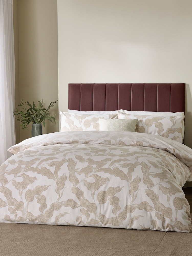 HÖEM Stone Lauro Printed Reversible Duvet Cover Set - Image 1 of 3 HÖEM Stone Lauro Printed Reversible Duvet Cover Set - Image 1 of 3